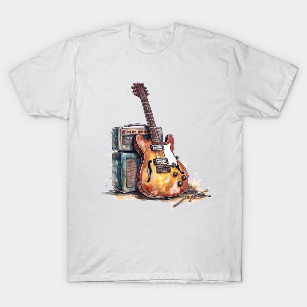 Guitar & Amp T-Shirt by tos42